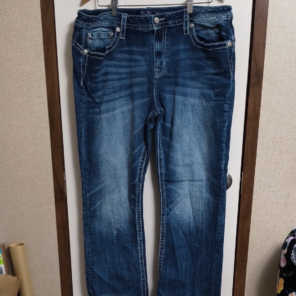 Miss Me Dark Blue Relaxed Women's Jeans